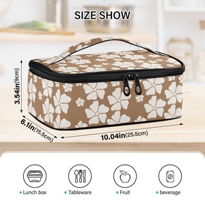 Portable Food <b>Storage</b> Bag Picnic Family Dinners Potluck Thermal Casserole Carrier Hawaii Flower Casserole Dish Carrier Lunch Bag - Product Image 3