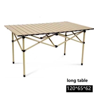 Mobiliario de exterior ligero y portátil, sillas plegables, juego de mesa con mochilero para acampar - Product Image 2