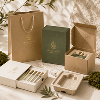 Emballages en papier pour parfums de luxe en gros, boîtes rigides personnalisées, sacs en papier, kits d'échantillons, OEM