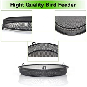 <span class=keywords><strong>Hanging</strong></span> <span class=keywords><strong>Bird</strong></span>-Futter-Schale, Metallnetz-Plattform-Futter für Vögel - Product Image 4