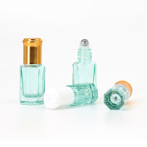 Fancy 3ml 6ml 10ml hình bát giác attar CuộN đầy màu sắc trên chai thủy tinh rỗng container với nắp khác nhau cho tinh dầu nước hoa - Product Image 6