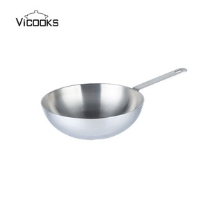 <strong>Top</strong> Professional <strong>Wok</strong> Stainless Steel Non-coating <strong>Wok</strong> Pan Cooking <strong>Wok</strong> With SS Lid - Product Image 5