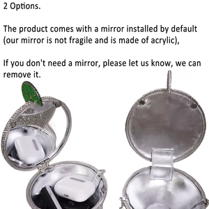 Sac de soirée tendance pour femme, forme verre à <span class=keywords><strong>martini</strong></span>, orné de cristaux et strass, sac à main de créateur idéal pour les soirées - Product Image 2