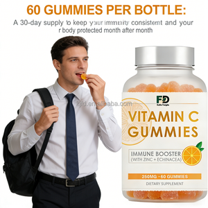 Permen Kunyah Vitamin C Zinc Echinacea, 250mg Penguat Imunitas, Rasa Jeruk Alami Bebas Gluten, 60 Buah untuk Dewasa & Remaja - Product Image 6