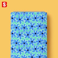 Tissu en voile de coton léger et doux à motifs floraux géométriques imprimés numériquement Bessi 2026 pour vêtements