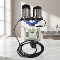 Débitmètre électromagnétique pour eau liquide, acier inoxydable, écran LCD numérique, haute précision +/-0,5%, DN6-DN1000, personnalisable OEM