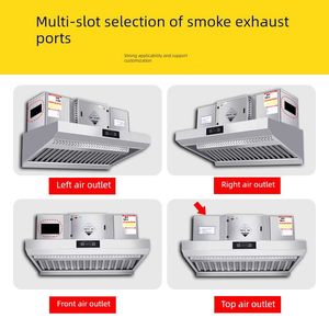 Purificador <span class=keywords><strong>de</strong></span> Humo <span class=keywords><strong>de</strong></span> Aceite Integrado Comercial, <span class=keywords><strong>Extractor</strong></span> <span class=keywords><strong>de</strong></span> Cocina sin Ductos, Ecológico, Sin Humo, Baja Emisión <span class=keywords><strong>de</strong></span> Gases - Product Image 2