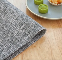 Napperon de décoration de table à manger double couche Napperon en polyester pour les fêtes Buffet Dîner