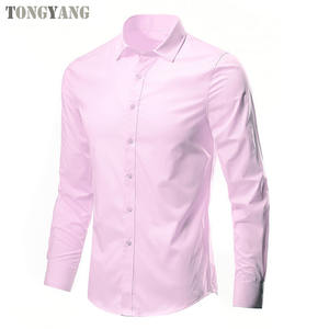 TONGYANG Camicie <span class=keywords><strong>da</strong></span> <span class=keywords><strong>Uomo</strong></span> Personalizzate Formali <span class=keywords><strong>da</strong></span> Ufficio Eleganti Casual con Colletto alla Coreana a Maniche Lunghe - Product Image 4