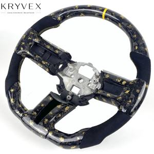 Kryvex pour Ford Mustang GT 2015-2023, volant de direction en <span class=keywords><strong>fibre</strong></span> de carbone véritable, design vibrant, personnalisé Shelby, nouvelle conception - Product Image 2
