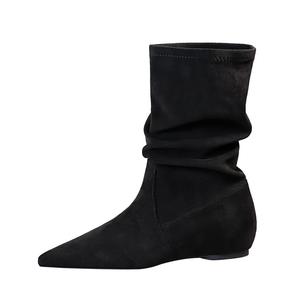 <span class=keywords><strong>Stivali</strong></span> Skinny a Metà Polpaccio da Donna Bigtree Shoes 6383-6 in Camoscio Autunnale, Stile Retrò Versatile, Fodera in Ecopelle/PU, Comfort Antiscivolo - Product Image 5