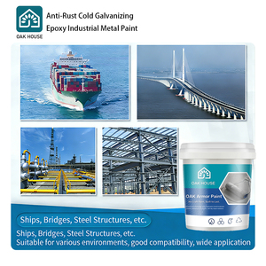 Peinture époxy résistante aux intempéries, argent <span class=keywords><strong>galvanisé</strong></span>, antirouille, revêtement liquide anti-corrosion pour métaux industriels - Product Image 4