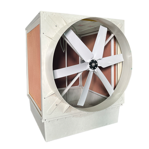 Nuevo 1.5kw 380V 50Hz 146*146*190cm FRP fibra de vidrio cortina de agua evaporativa almohadilla de refrigeración por aire enfriador de aire con ventilador de escape - Product Image 2