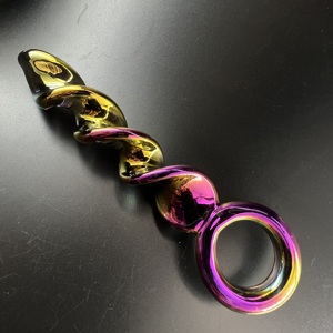 Masturbator Realistische <span class=keywords><strong>Dildo</strong></span> Penis Grote G-Spot Volwassen Seksspeeltjes Dual Head Crystal <span class=keywords><strong>Glass</strong></span> Anale Butt Plug Met Ring Voor Vrouw - Product Image 1