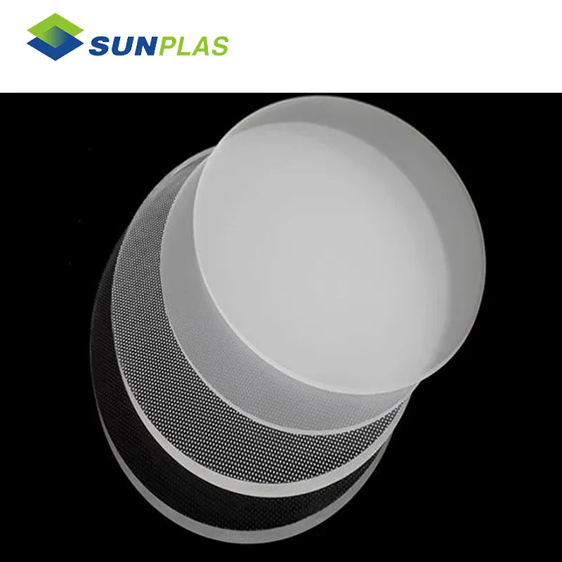 LED aydınlatma için Sunplas 1mm 2mm 3mm kalın Opal beyaz akrilik difüzör levha