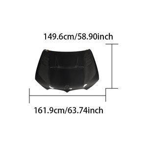 High Quality Dry Carbon Fiber <b>Engine</b> <b>Hood</b> for BMW X5 G05 X5M X5MC F95 X6 G06 X6M X6MC F96 - Product Image 6