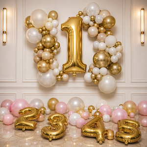 Commercio all'ingrosso 16 32 40 pollici forniture di buon compleanno decorazione festa aria elio alluminio Ballon decorativo numero forma palloncino - Product Image 6