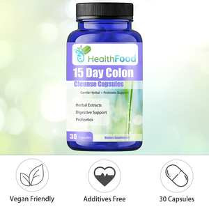 Best Selling 15 Day Colon Cleanse Capsules Contains Senna Leaf Extract Digestive Support Adult Probiotics Capsules 30 Count - Product Image 3