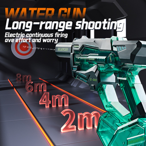 ปืนฉีดน้ำแบบชาร์จไฟได้ปืนฉีดน้ำไฟฟ้าอัตโนมัติของเล่นกลางแจ้งพร้อมเอฟเฟกต์แสงสำหรับเด็กในช่วงฤดูร้อน - Product Image 4
