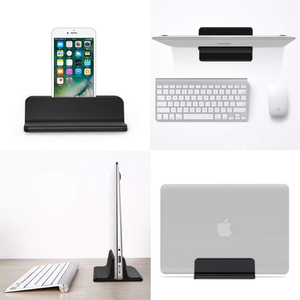Supporto per Laptop verticale di nuovo design 1 slot supporto per Desktop salvaspazio regolabile Dock <span class=keywords><strong>dimensioni</strong></span> Computer Riser in metallo - Product Image 6