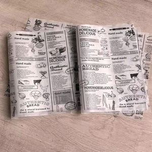 Envoltorios de Papel Antigrasa para Sándwiches con Impresión de Logotipo Personalizado, Resistentes a la Grasa, con Recubrimiento de PE de una Cara, para Empacar Pan y Comida Rápida - Product Image 2