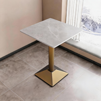 Table à manger en pierre frittée TUOCHEN, design contemporain, durable, écologique, facile à nettoyer, restaurants, salons de thé, hôtels