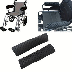 Almohadillas para reposabrazos de silla de ruedas, cojín suave de algodón de 31x27,5 cm para silla de ruedas manual - Product Image 3