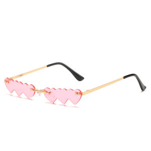 <span class=keywords><strong>Gafas</strong></span> de <span class=keywords><strong>Sol</strong></span> Keloyi de Moda para <span class=keywords><strong>Adolescentes</strong></span>, Universales, con Degradado, para Hombre y Mujer, Lentes de Colores Brillantes, Montura Invisible, Forma de Corazón - Product Image 5