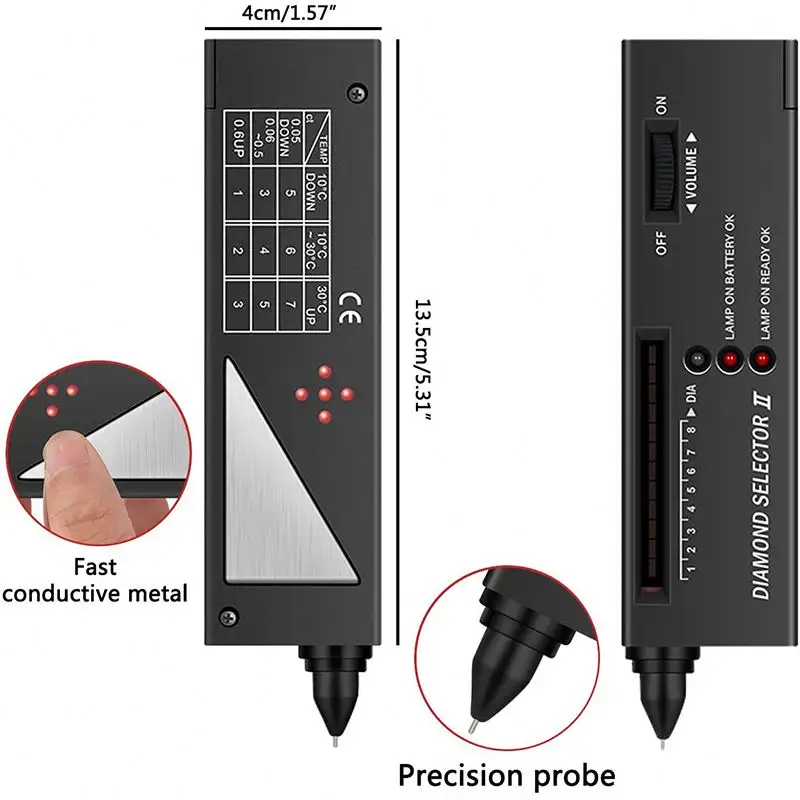 金純度試験機プレシャスメタルテスター工場価格ダイヤモンドハンドヘルドポータブルモアッサナイト検出器マルチペン