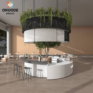 Diseño Creativo de Mostrador de Café con Iluminación LED, Ideas Únicas para Kioscos de Café en Centros Comerciales, Muebles Personalizados para Mostrador de Cafetería, Diseño Integral - Product Image 5