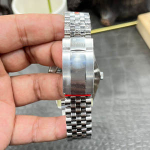 Montre mécanique pour homme de haute qualité 2025, bracelet en acier, plaqué argent, calendrier, montre mécanique de style business - Product Image 2