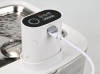Fontaine à eau intelligente pour animaux de compagnie de 3,2 L, sans fil, à batterie, automatique, en acier inoxydable, distributeur d'eau pour chiens et chats, pour plusieurs animaux