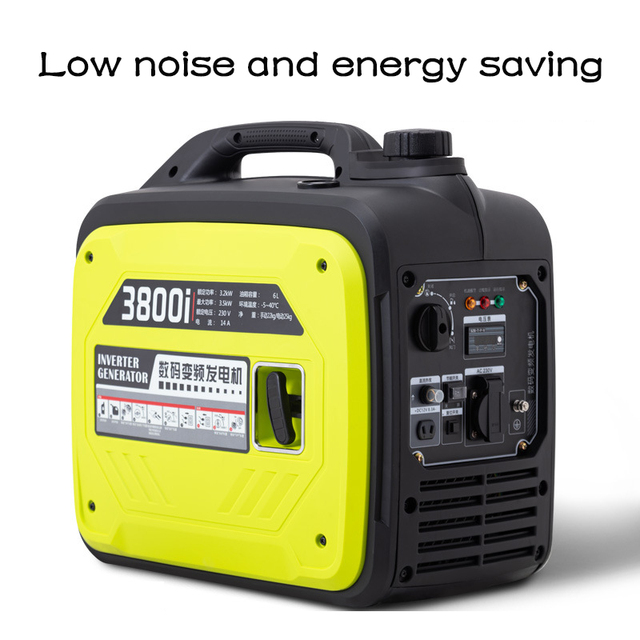 2000W Portable Inverter Gasoline Generator 230V Pure Sine Wave 2200W Peak Quiet for Camping RV Home Backup