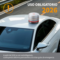 360 °   Luz de Emergencia LED V16 de Alta Visibilidad Aprobada por la DGT, Luz de Advertencia para Automóvil con Geolocalización GPS