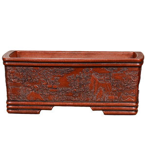 無釉手作り宜興盆栽鉢 - Product Image 1