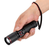 Senter radiasi inframerah 5W kuat terbaru, senter taktis dapat diperbesar berburu IR 850NM LED untuk penglihatan malam