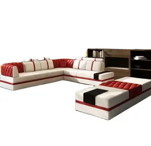 Furniture modern sofa L Shaped Corner Hand rest Head rest living room sofa