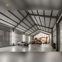 Almacén Prefabricado de Estructura de Acero Moderna con Revestimiento Metálico Aislado y Resistente a la Intemperie, Taller de Fabricación