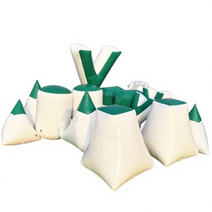 Team building sports games laser archery tag obstacle barriers inflatable paintball bunkers - Product Image 1