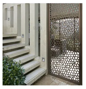 Paneles decorativos de corte láser para exteriores, lámina de acero inoxidable/aluminio para valla de jardín y habitación, pantalla de Metal cortada con láser