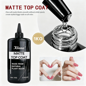 Wholesale Base <b>Coat</b> Gel Long Lasting 1kg High Gloss Scratch Resistant <b>Top</b> <b>Coat</b> Gel Fine Soft Matte <b>Top</b> <b>Coat</b> Nail Polish OEM - Product Image 4