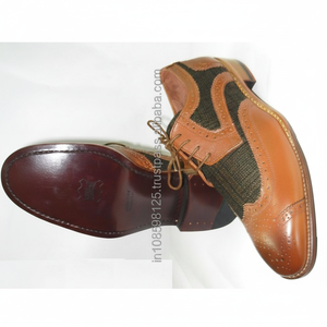 รองเท้าหนังแท้น้ำหนักเบากันน้ำกันกลิ่นไม่ลื่นสำหรับผู้ชายฤดูใบไม้ร่วง - Product Image 1