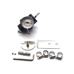 Supercargador de aceite combustible Ajustador de presión de combustible Ajustable 0-140PSI Kit de piezas de regulador de presión de combustible + Indicador de aceite + manguera de aceite. - Product Image 3