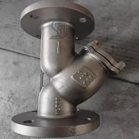 Filtro de Gas Tipo Y de Acero Inoxidable/Acero al Carbono con Conexión de Superficie de Sellado de Brida RF API ASME B16.34