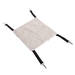 Commercio all'ingrosso a forma <span class=keywords><strong>di</strong></span> rettangolo in morbido <span class=keywords><strong>cotone</strong></span> Pet gabbia amaca peluche letto invernale per gatti e furetti con motivo a strisce Pet Sucker - Product Image 5