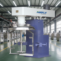 Pompe de dispersion à double arbre concentrique FARFLY FDT, équipement de mélange de peinture liquide, acier inoxydable 304/316, puissance 11 kW, réservoir de 1000 L