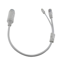 LZD-minidivisor PoE a prueba de agua, interruptor POE de 12v, 2a a 48V