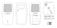 Détecteur de mouvement PIR sans fil 433 MHz, système d'alarme de sécurité domestique, détecteur infrarouge ABS pour intérieur, système d'alerte anti-intrusion intelligent pour le corps humain
