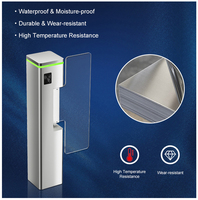 Portillon pivotant de sécurité à reconnaissance faciale personnalisé en usine, contrôle d'accès RFID, induction rapide, en SUS304