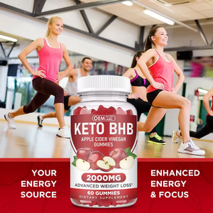 OEM nhãn hiệu riêng số lượng lớn Hữu Cơ tinh khiết mỏng keto ACV gummies bổ sung hữu cơ vitamin keto Apple Cider Vinegar Gummies - Product Image 3